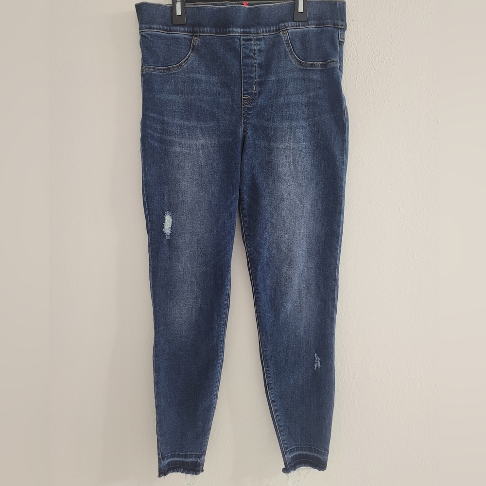 SPANX Dark Blue Ankle Jeans Size L/G